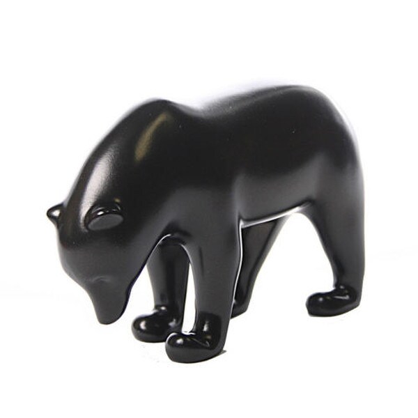 Sculpture Replicas Dark Brown Bear Statues by Pompon Museum Figurine